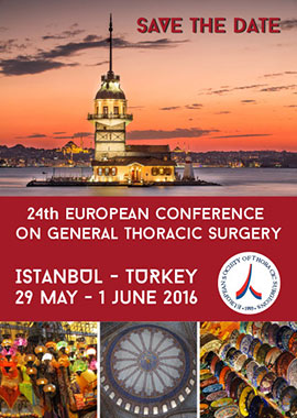 24th European Conference on General Thoracic Surgery 2016 - Istanbul