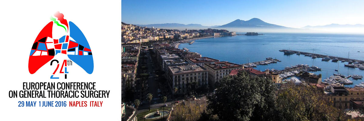 24th European Conference on General Thoracic Surgery, 29 May - 1 June 2016, Naples, Italy.